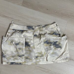 Tie-Dye Mini Skirt with Pockets